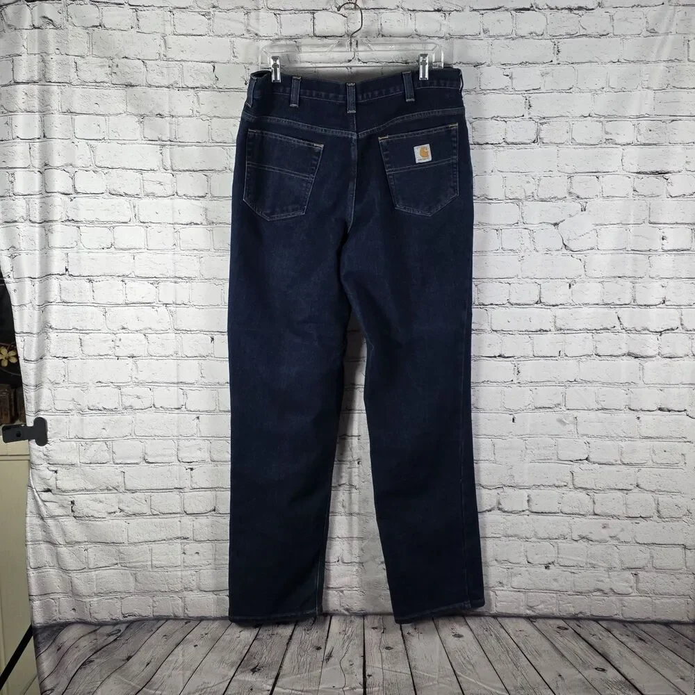 Carhartt Jeans Mens 36/35 Modern Fit Straight Blue  Denim Jeans